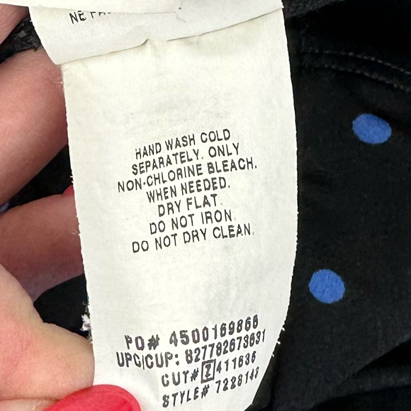 Speedo Polka Dot Swimsuit Halter Neck One Piece Size 10 - Picture 6 of 7